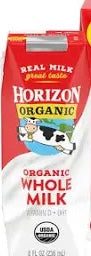 Horizon Organic Whole Milk, 8 fl oz