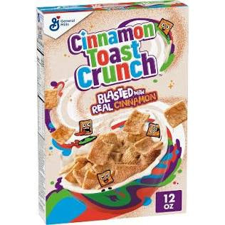 Cinnamon Toast Crunch Cereal 12 oz Medium Box