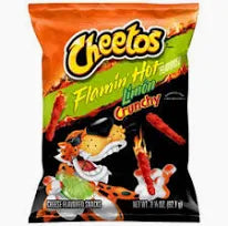 Cheetos Flamin Hot Limon Chips 2.5oz Bag